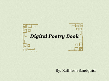 Digital Poetry Book