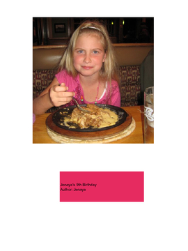 Jenaya's Birthday