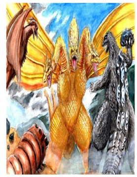 Godzilla,Rodan,Mothra Gardians of the world
