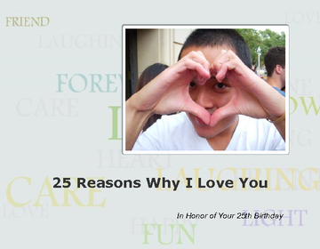 25 Reasons Why I Love You