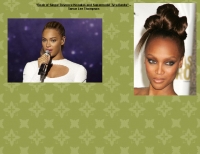 Book of Singer Beyonce Knowles and Supermodel Tyra Banks