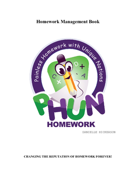 PHUN Homework Management Book