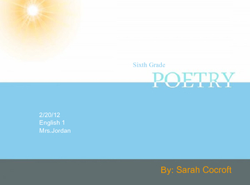 Poetry