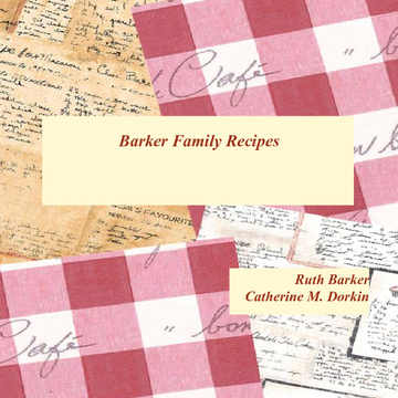 Barker Family Recipes