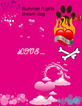 summer a girls dream dog