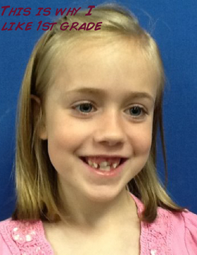 This is why I like 1st grade