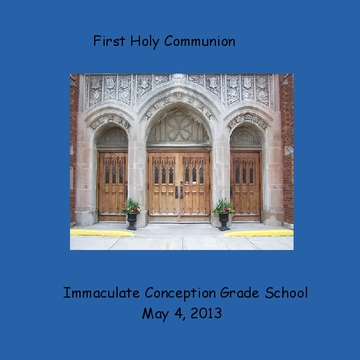 First Holy Communion