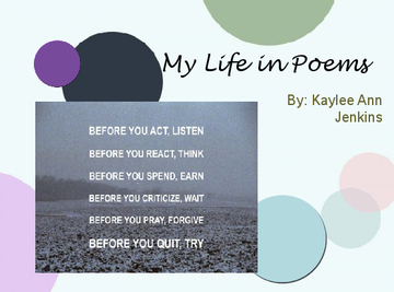 Kaylee's Life in Poems