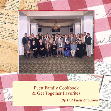Puett Family Cookbook & Get Together Favorites