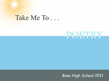 Take me to Poetry