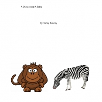 A Chimp meets A Zebra