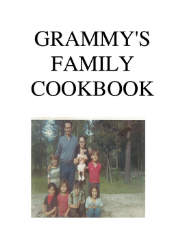 Grammy's Family Cookbook