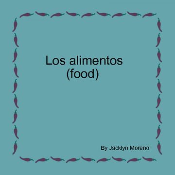 los alimentos