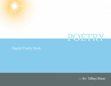 Digital Poetry Book