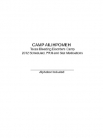 2012 Scheduled - PRN/Stat Book - Camp Ailihpomeh