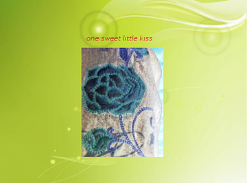 one sweet little kiss