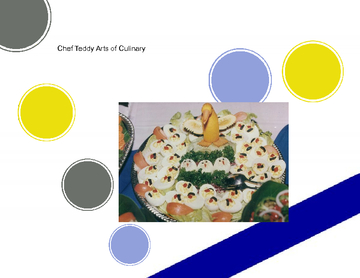 Chef Teddy Arts Of Culinary