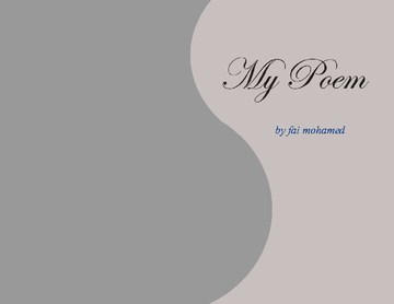my poems