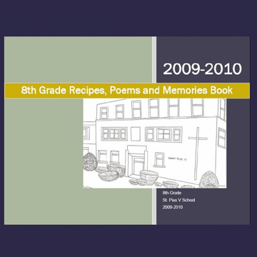 8th Grade Recipes, Poems and Memories Book (2)