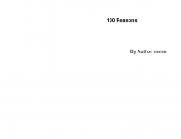100 Reasons