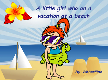 A girl name Nana who loves being on vacation at the beach