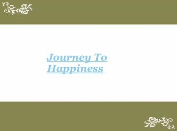 Finding happiness