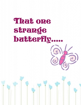 That one strange butterfly....