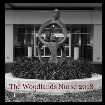 The Woodlands Nurse 2018 - black text