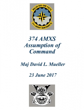 374 AMXS Assumption of Command