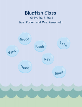Bluefish Memory Book 2013-14