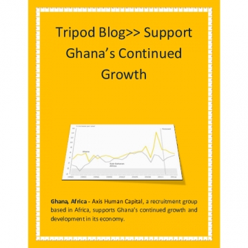 Tripod Blog>> Support Ghana’s Continued Growth