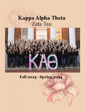 Kappa Alpha Theta Yearbook 2013-2014