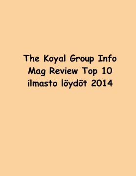The Koyal Group Info Mag Review Top 10 ilmasto löydöt 2014