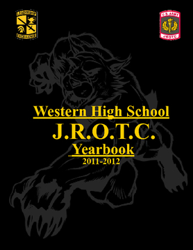 Western High J.R.O.T.C. Yearbook 2011-2012