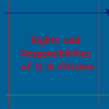 Rights and Responsibilities of U.S. Citizens