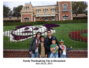Family Thanksgiving Trip to Disneyland!