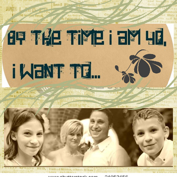 By the Time I am 40, I Want to...