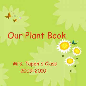 Our Plant Book