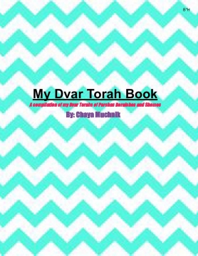 Chaya's D'var Torah Book