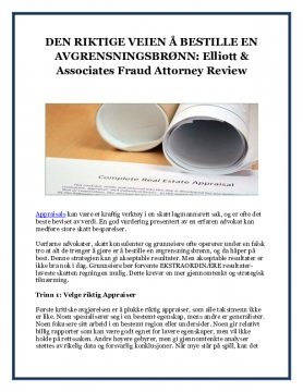 DEN RIKTIGE VEIEN Å BESTILLE EN AVGRENSNINGSBRØNN, Elliott & Associates Fraud Attorney Review