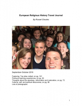 European Religious History Travel Journal