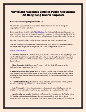 Norvell and Associates Certified Public Accountants USA Hong Kong Jakarta Singapore