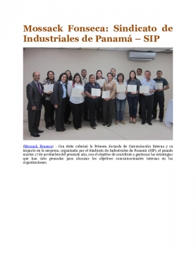 Mossack Fonseca: Sindicato de Industriales de Panamá – SIP
