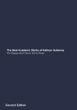 The Best Academic Works of Kathryn Gutierrez