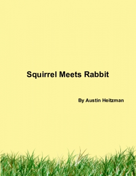 Squirrel meets rabbit