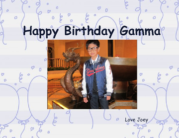 Happy Birthday Gamma