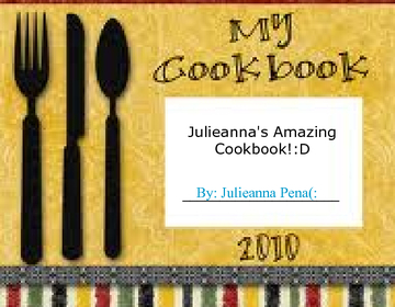 Julie's cookbook(: