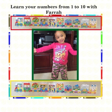 Learn your numbers from 1 to 10 with Farrah