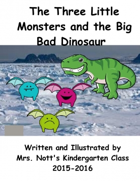 The Three Little Monsters and the Big Bad Dinosaur