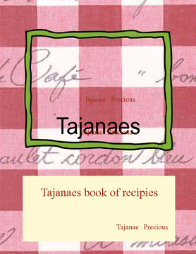 Tajanaes book of recipies
